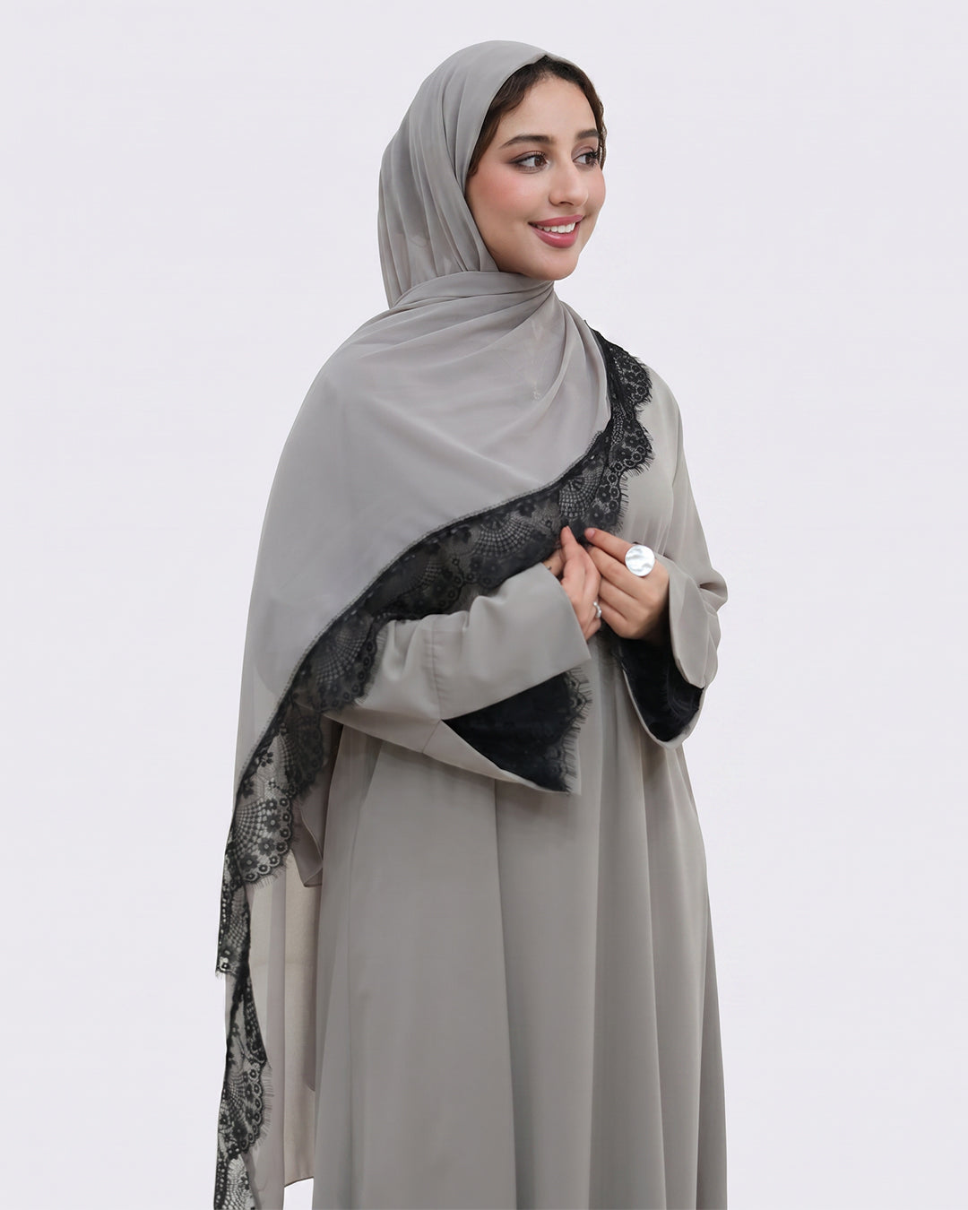 Noor Grace Zahra Lace Abaya Set - Noor & Grace