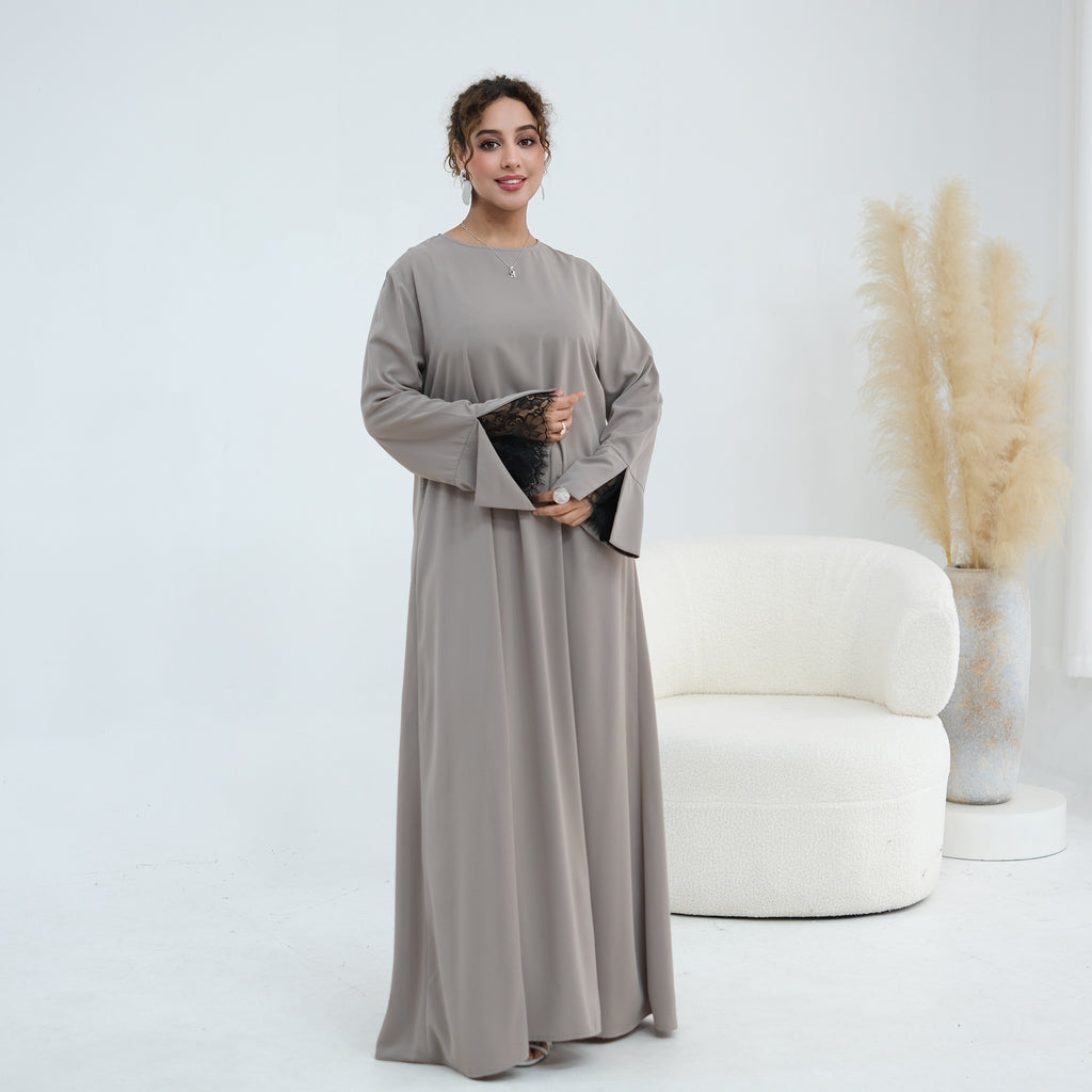 Noor Grace Zahra Lace Abaya Set