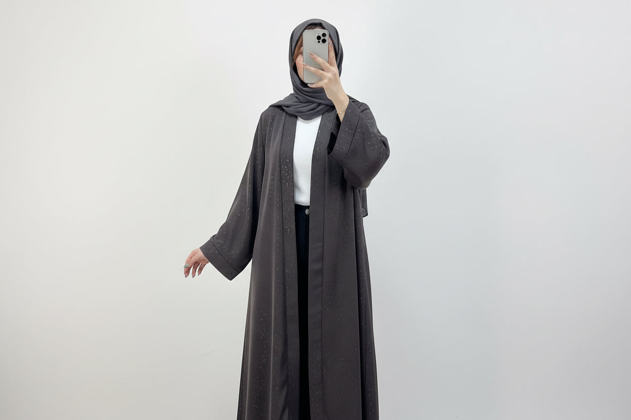 Noura Luxe Kimono Abaya(slim fit style) - Noor & Grace
