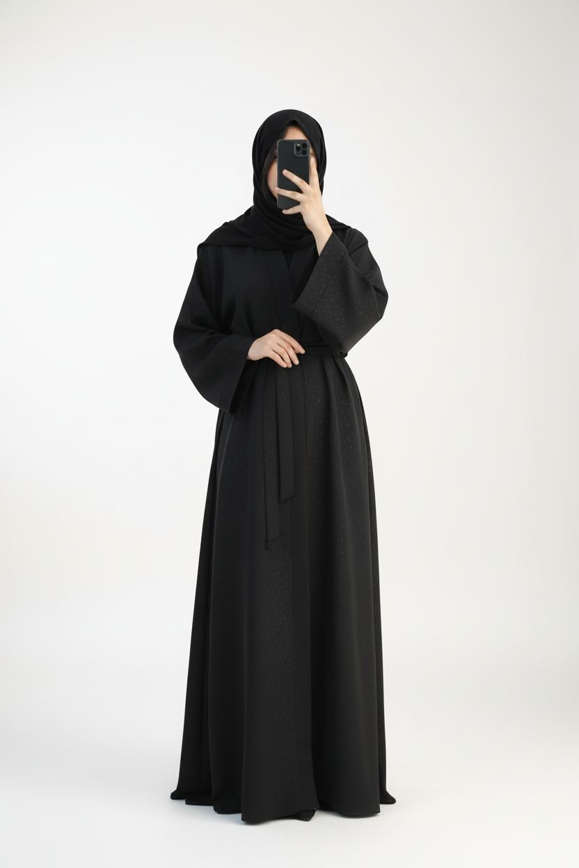 Noura Luxe Kimono Abaya(slim fit style) - Noor & Grace