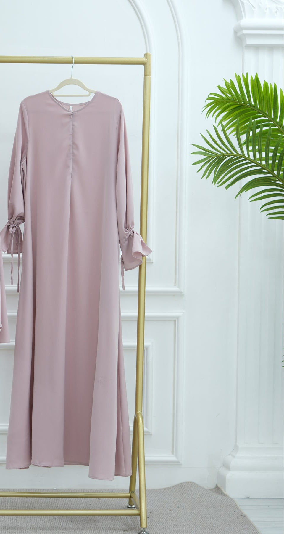 Powder Pink Nida Khimar - Noor & Grace