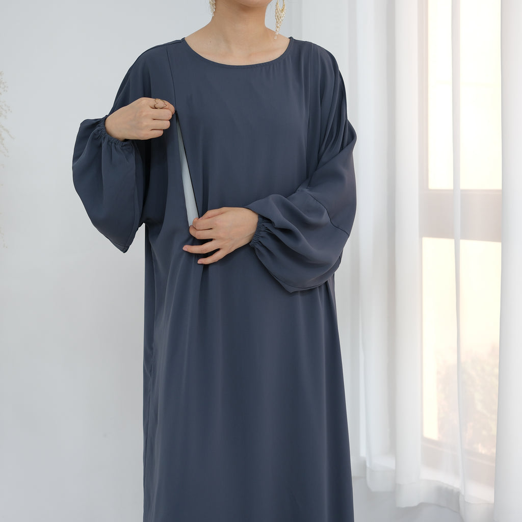 Rafeeqah Nursing Abaya (عباية رفيقة للرضاعة) - Noor & Grace