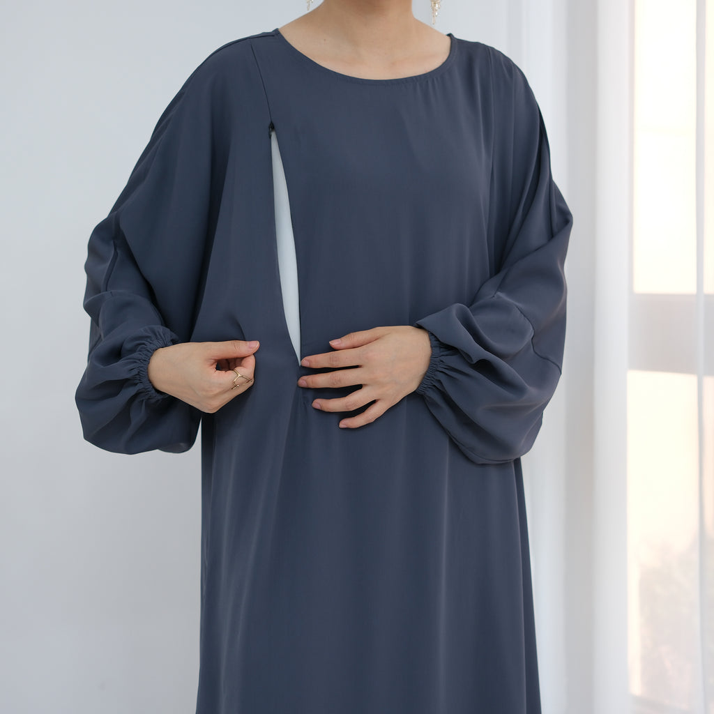 Rafeeqah Nursing Abaya (عباية رفيقة للرضاعة) - Noor & Grace
