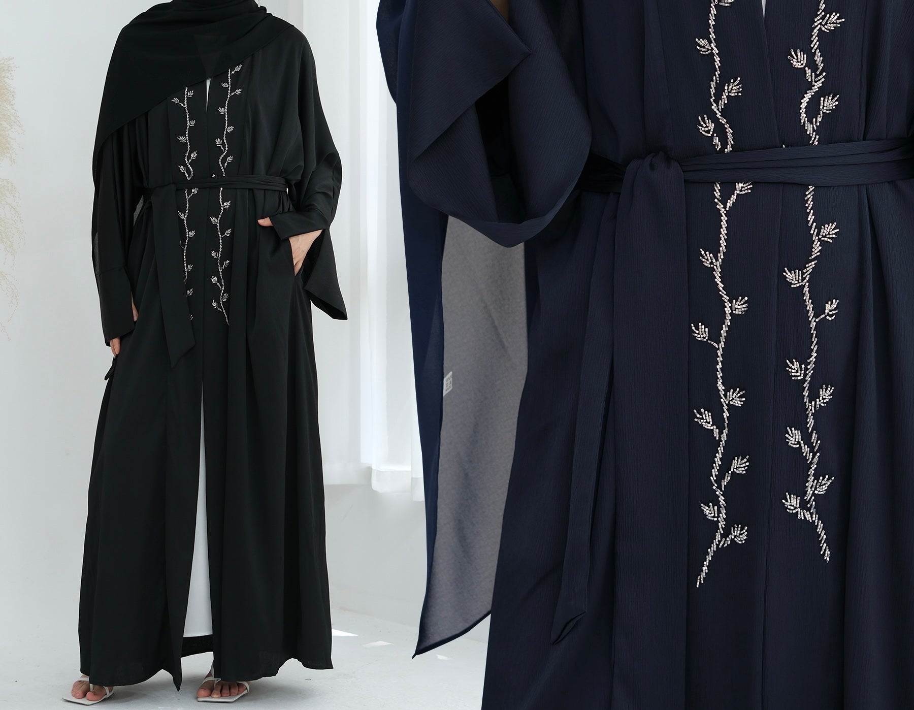Sundus Luxury Abaya (عباية سندس الفاخرة) - Noor & Grace