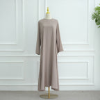 Taro Full-Sleeve Nida Inner Abaya - Noor & Grace