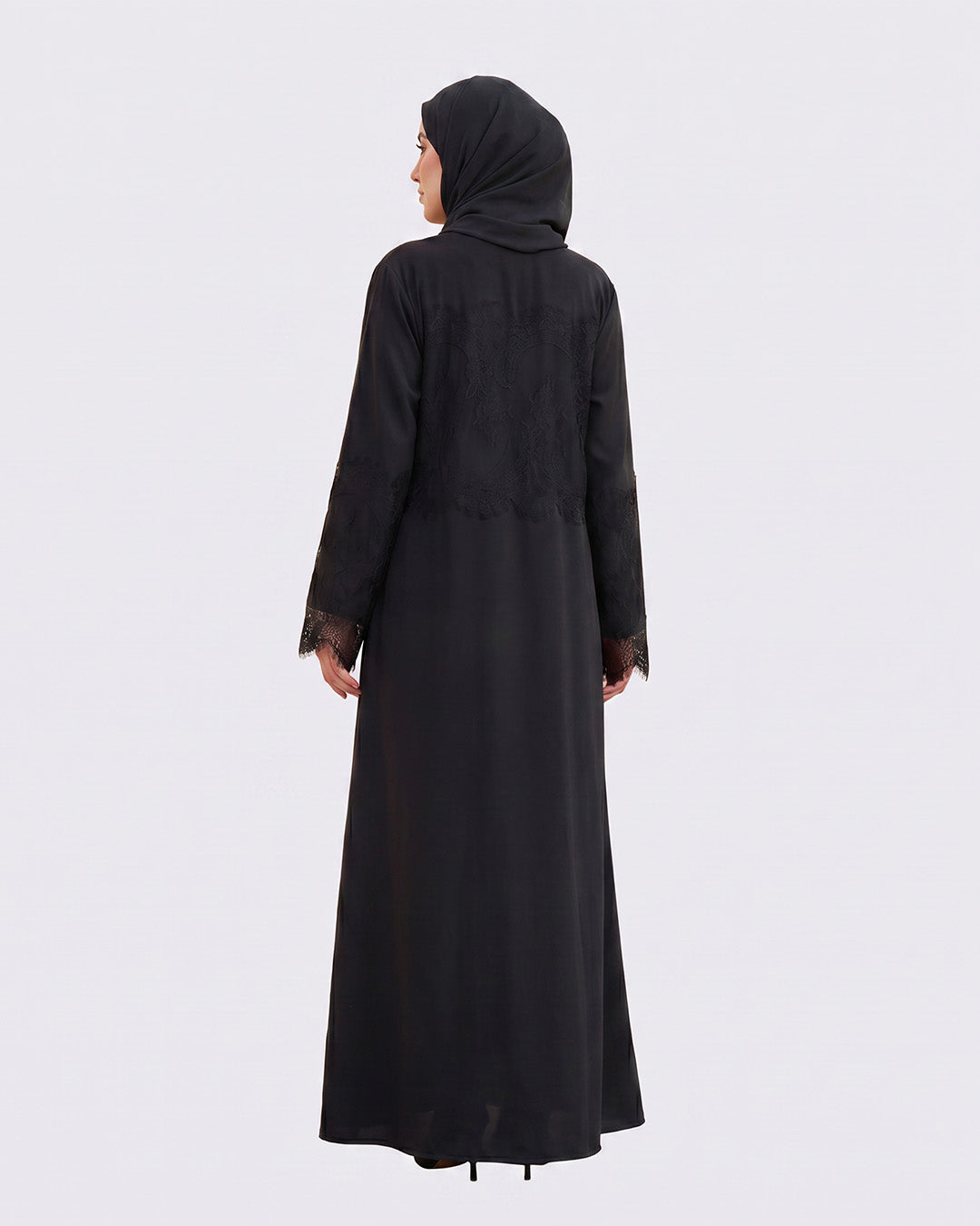 Yasmin Nida Lace Patchwork Abaya - Noor & Grace