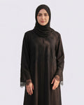 Yasmin Nida Lace Patchwork Abaya - Noor & Grace