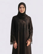 Yasmin Nida Lace Patchwork Abaya - Noor & Grace