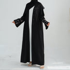 Zeena Embroidered Abaya - Noor & Grace
