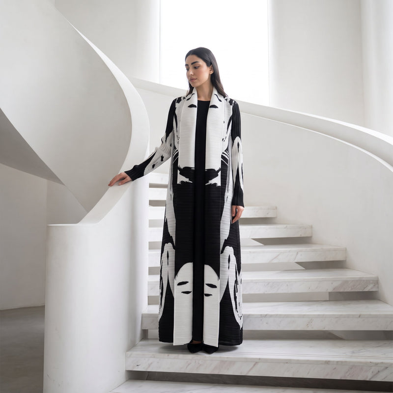 abstract-printed-pleated-open-stretchable-abaya-noor-and-grace
