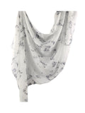 Carrara White Printed Modal Hijab
