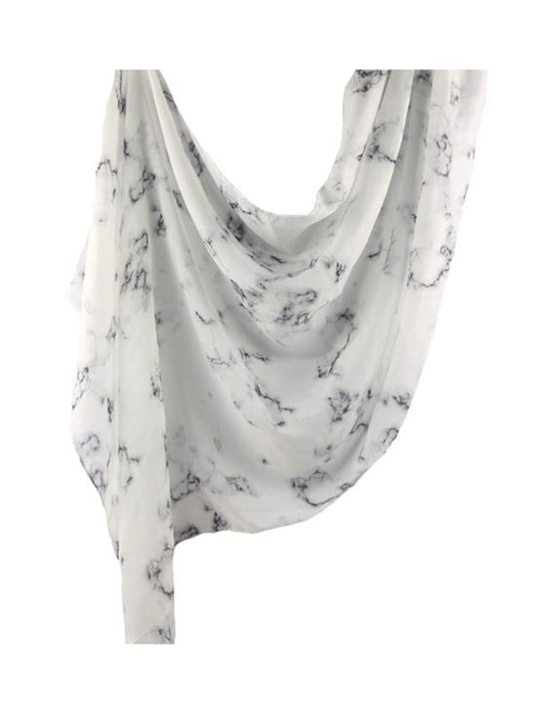 Carrara White Printed Modal Hijab