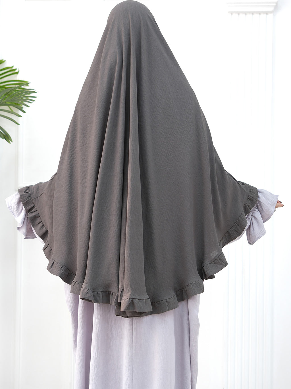 dark-gray-wrinkle-crepe-ruffle-khimar-noor-and-grace