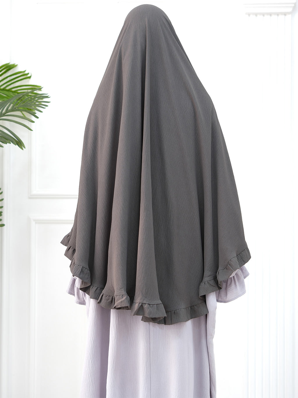 dark-gray-wrinkle-crepe-ruffle-khimar-noor-and-grace