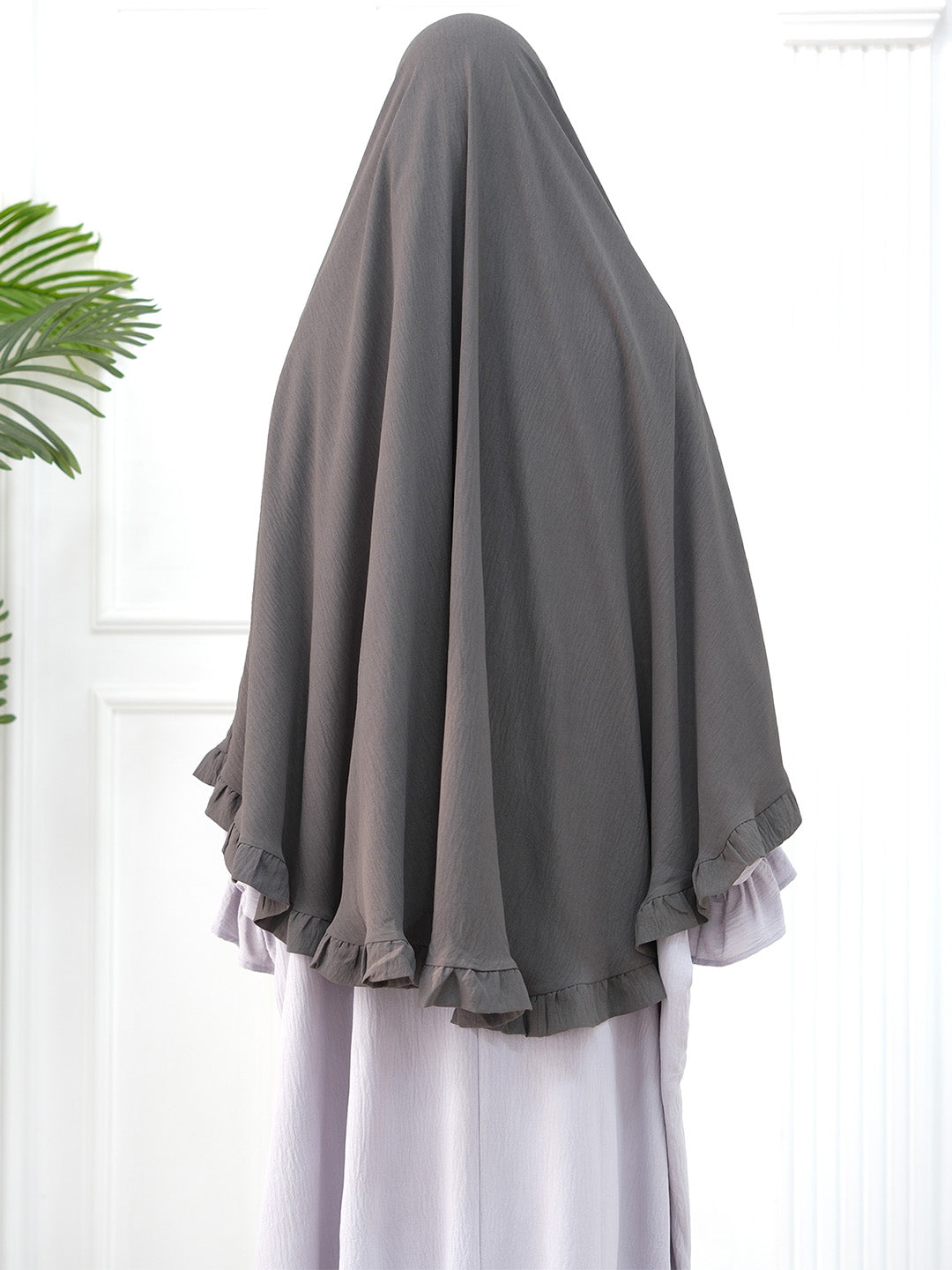 dark-gray-wrinkle-crepe-ruffle-khimar-noor-and-grace
