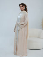 dubai-lace-trim-wide-sleeves-open-front-abaya-nida-champage-cream-noor-and-grace