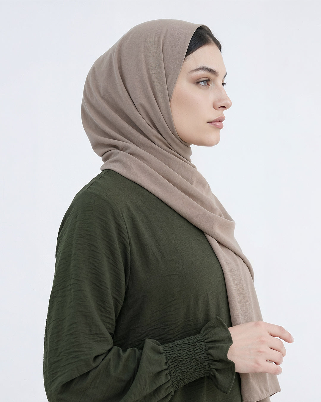 Modest Elastic Sleeve Abaya