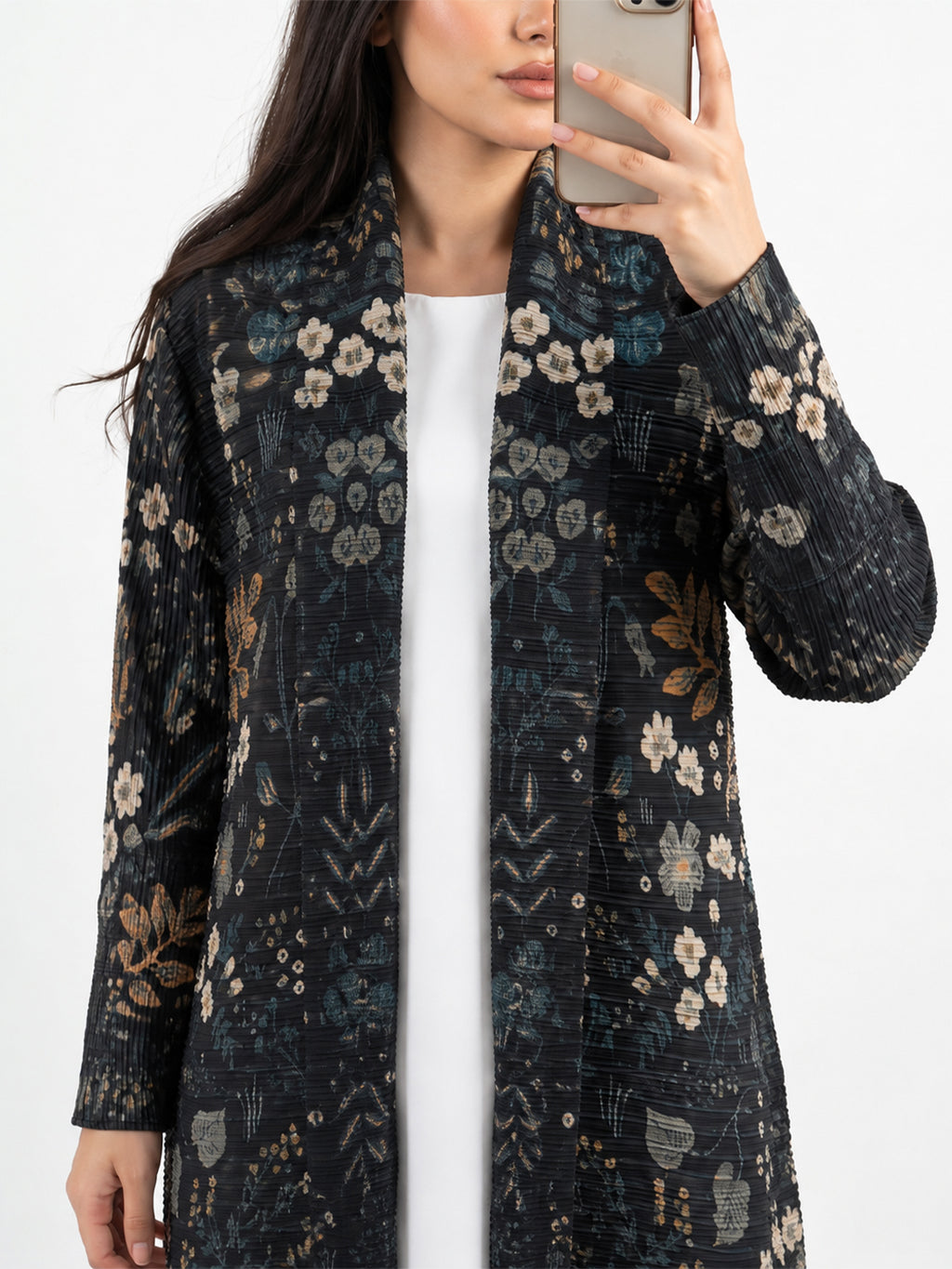 haya-pleated-earth-stretchable-abaya-black-noor-and-grace