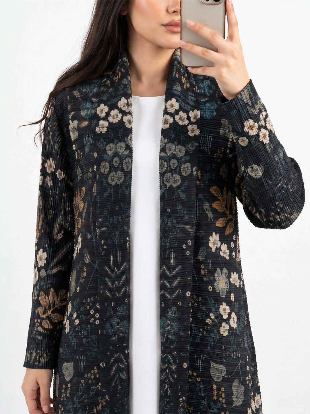 haya-pleated-earth-stretchable-abaya-black-noor-and-grace