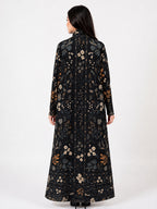 haya-pleated-earth-stretchable-abaya-black-noor-and-grace