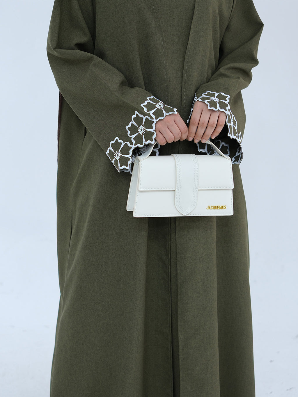 laylat-al-qamar-linen-cotton-abaya-army-green-noor-and-grace