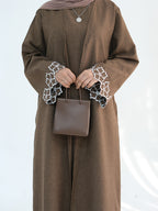 laylat-al-qamar-linen-cotton-abaya-coffee-noor-and-grace