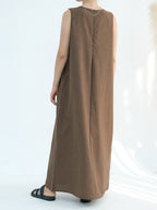 laylat-al-qamar-linen-cotton-abaya-coffee-noor-and-grace