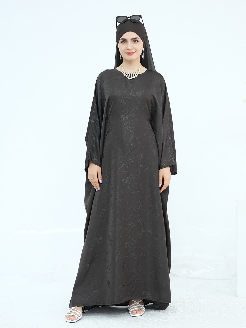 midnight-butterfly-satin-abaya-dark-coffee-noor-and-grace