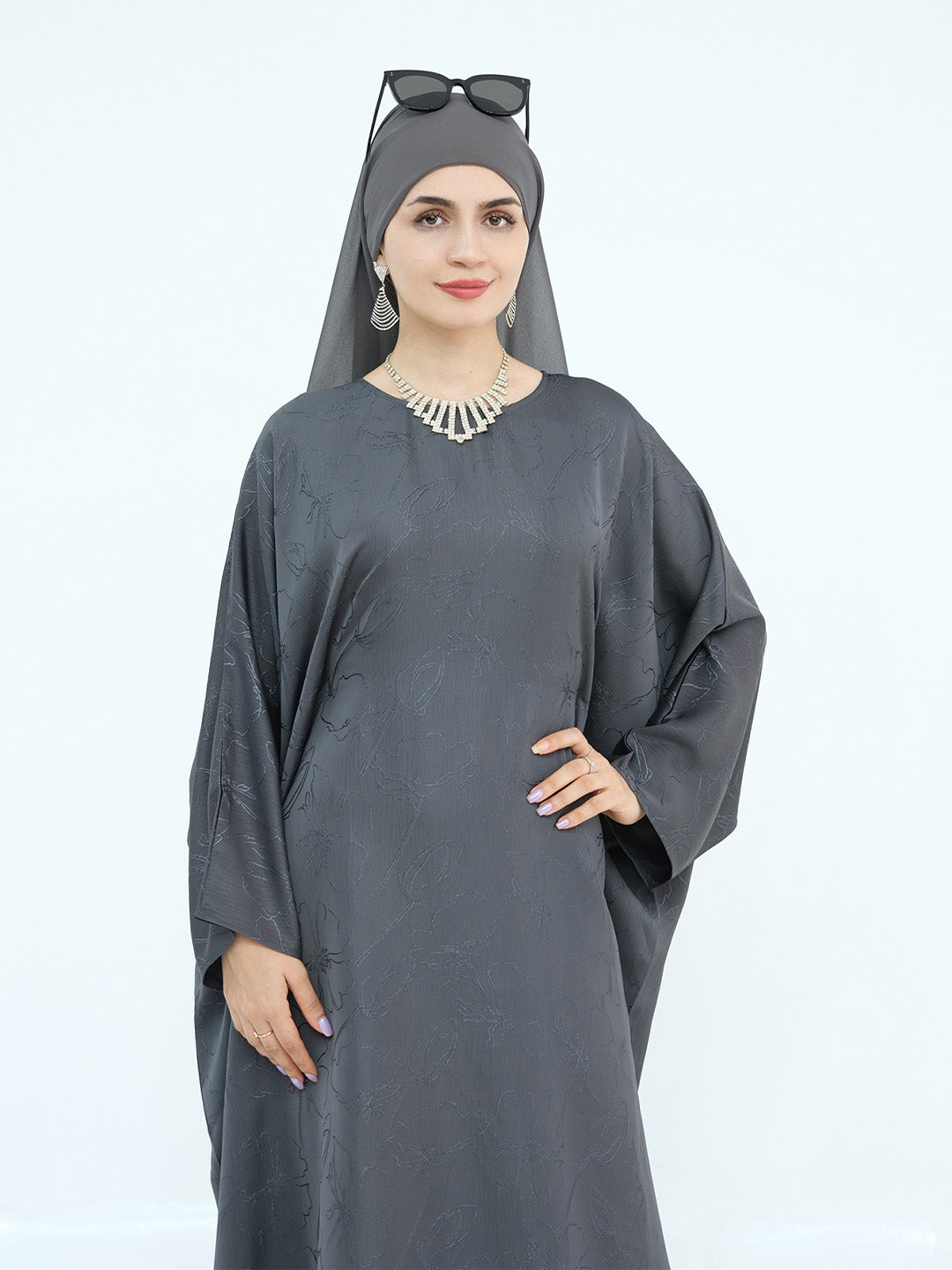 midnight-butterfly-satin-abaya-dark-gray-noor-and-grace