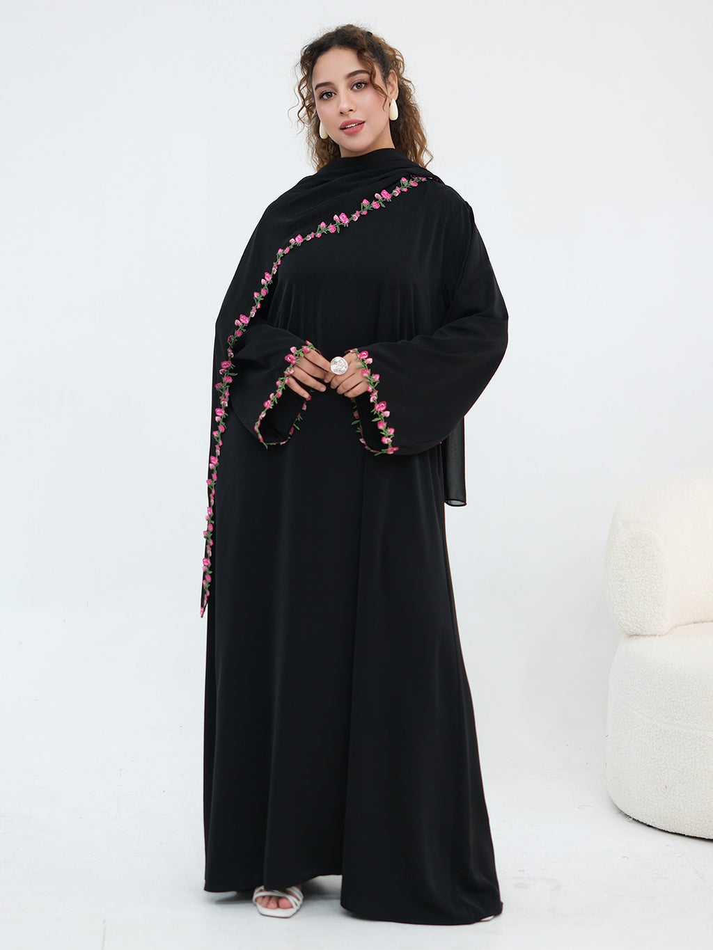 nida-flower-lace-abaya-set-black-noor-and-grace
