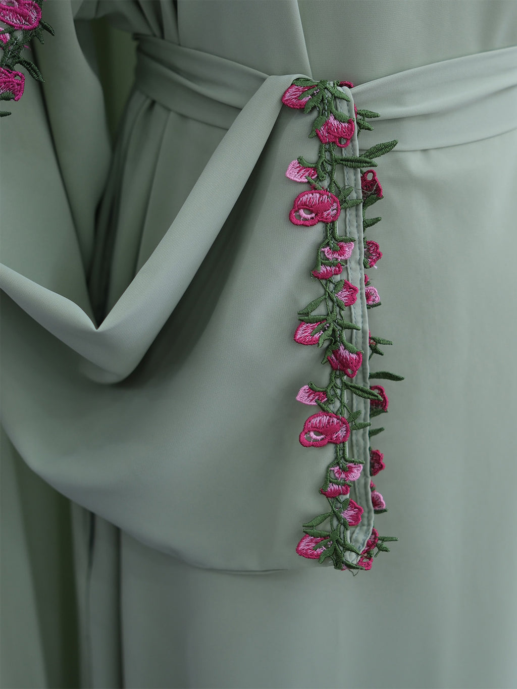 nida-flower-lace-abaya-set-green-noor-and-grace