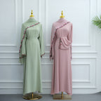 Nida Flower Lace Abaya Set