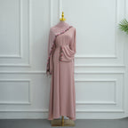 Nida Flower Lace Abaya Set