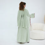 Nida Flower Lace Abaya Set