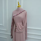 Nida Flower Lace Abaya Set