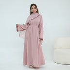 Nida Flower Lace Abaya Set