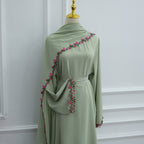 Nida Flower Lace Abaya Set
