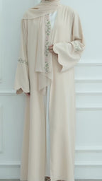 layali-floral-embroidered-nida -abaya-beige-noor-and-grace