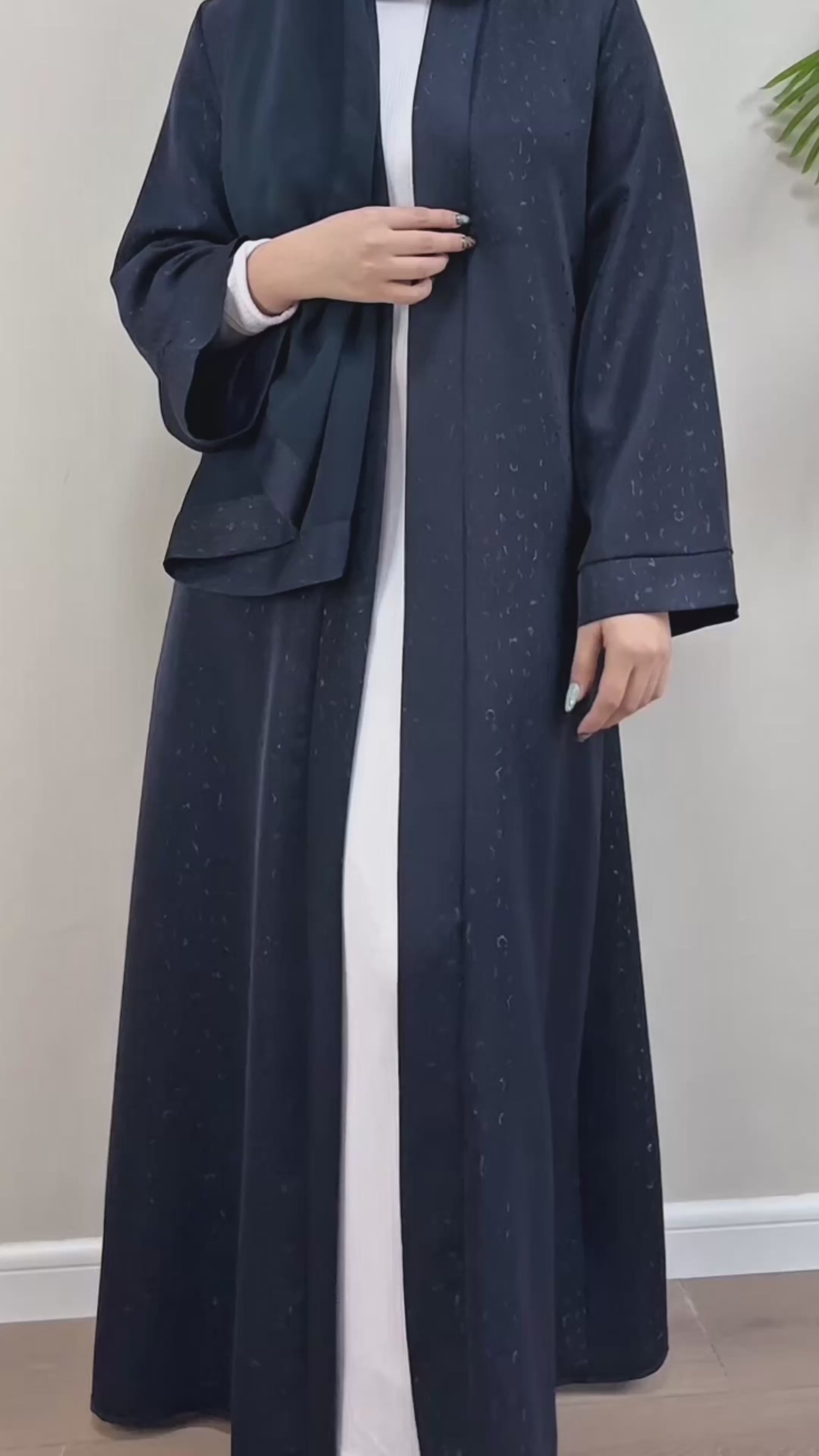 Noura Luxe Kimono Abaya - Noor & Grace