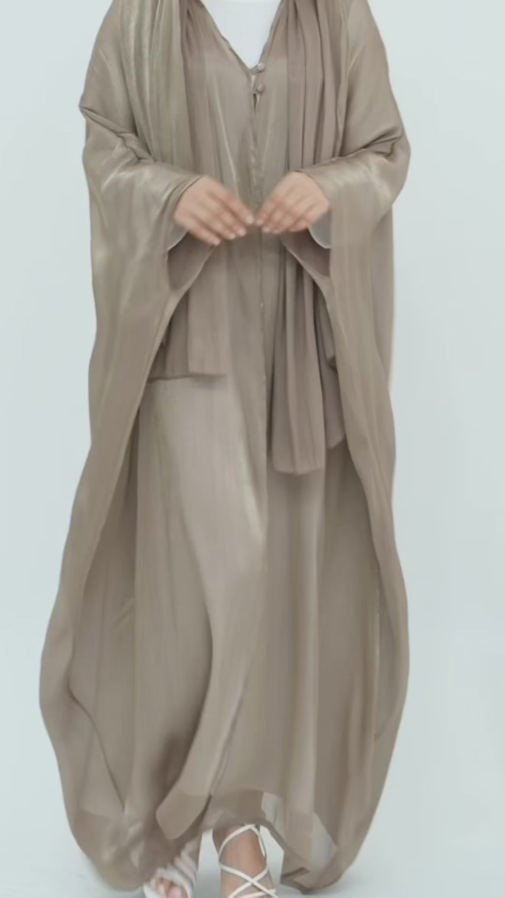 Layal Al Fajr Shimmery Abaya, perfect for eid wear