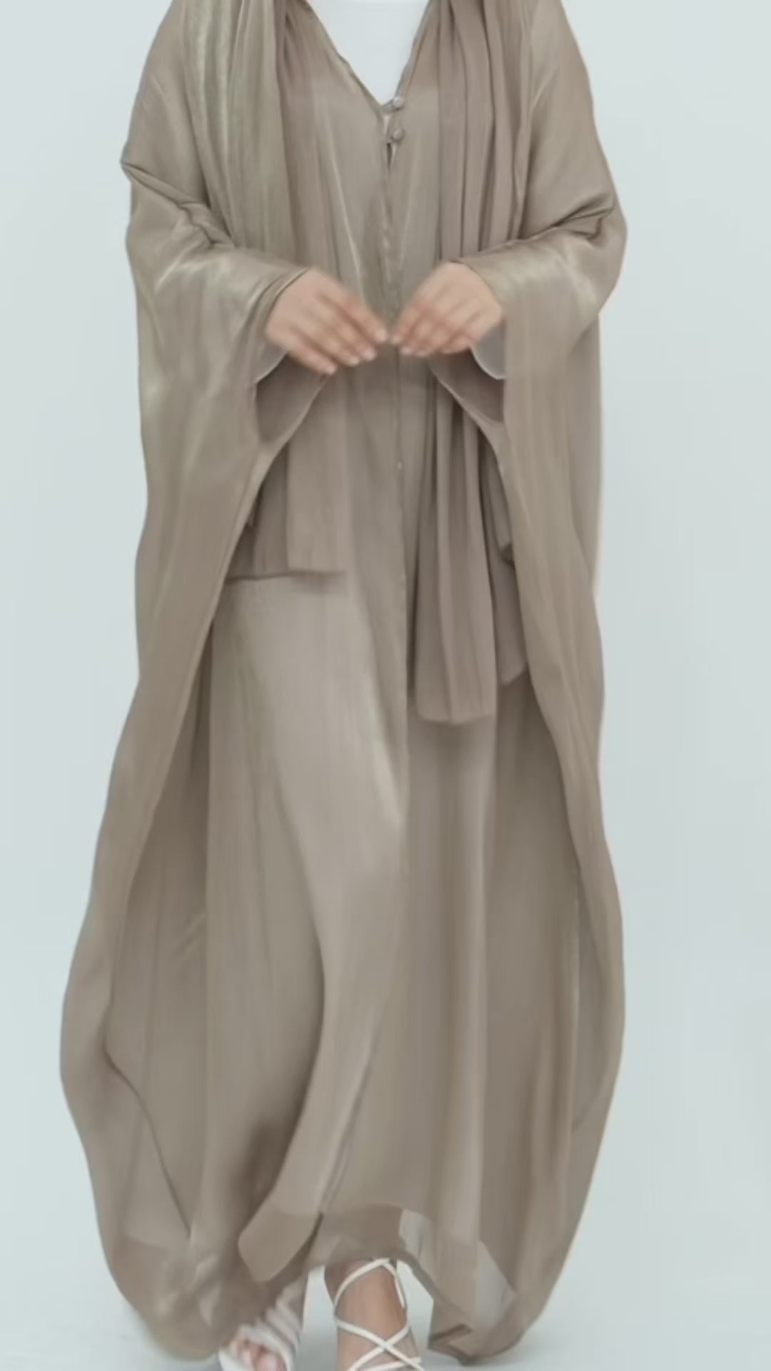 Layal Al Fajr Shimmery Abaya, perfect for eid wear