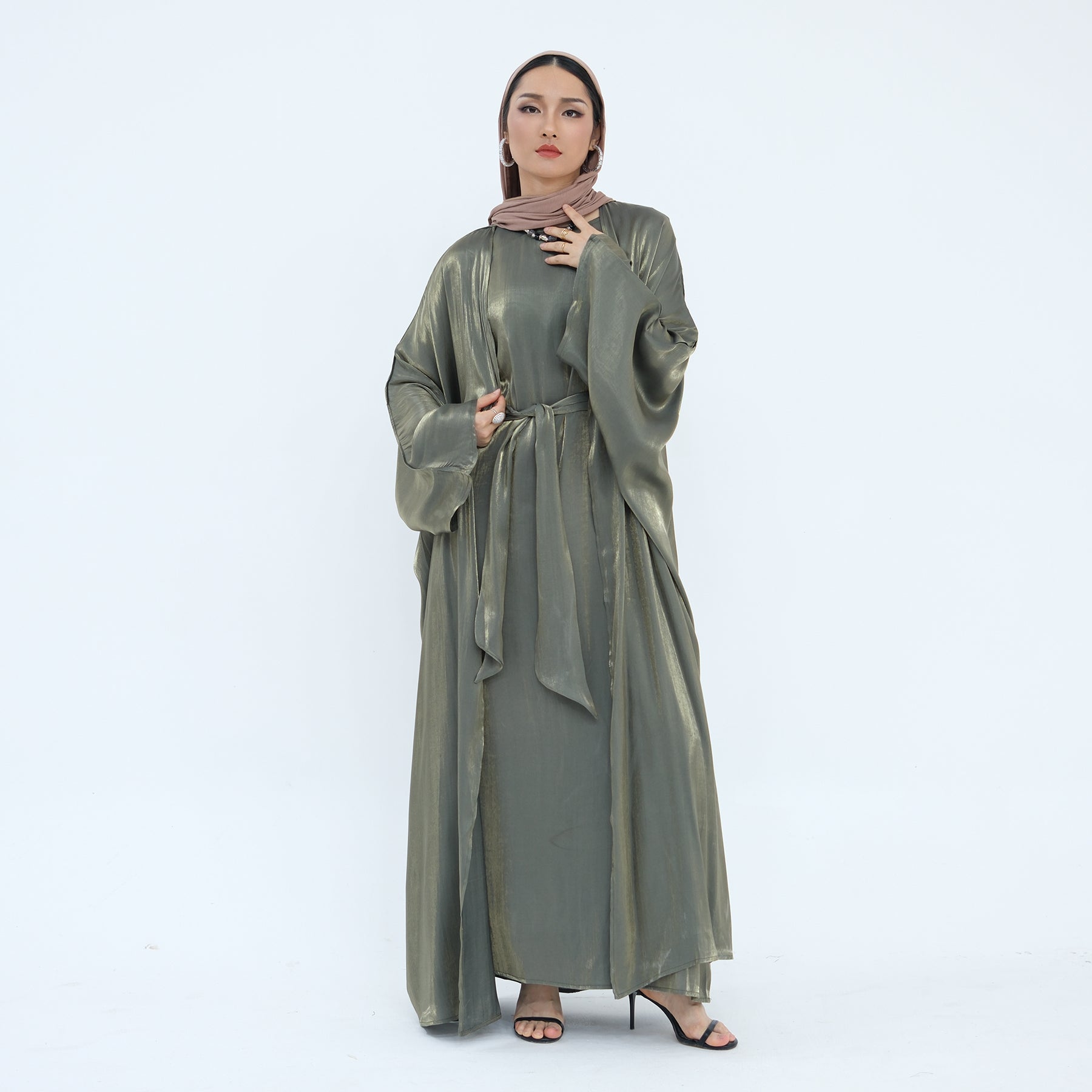 Al Huda Shimmery Abaya - Noor & Grace