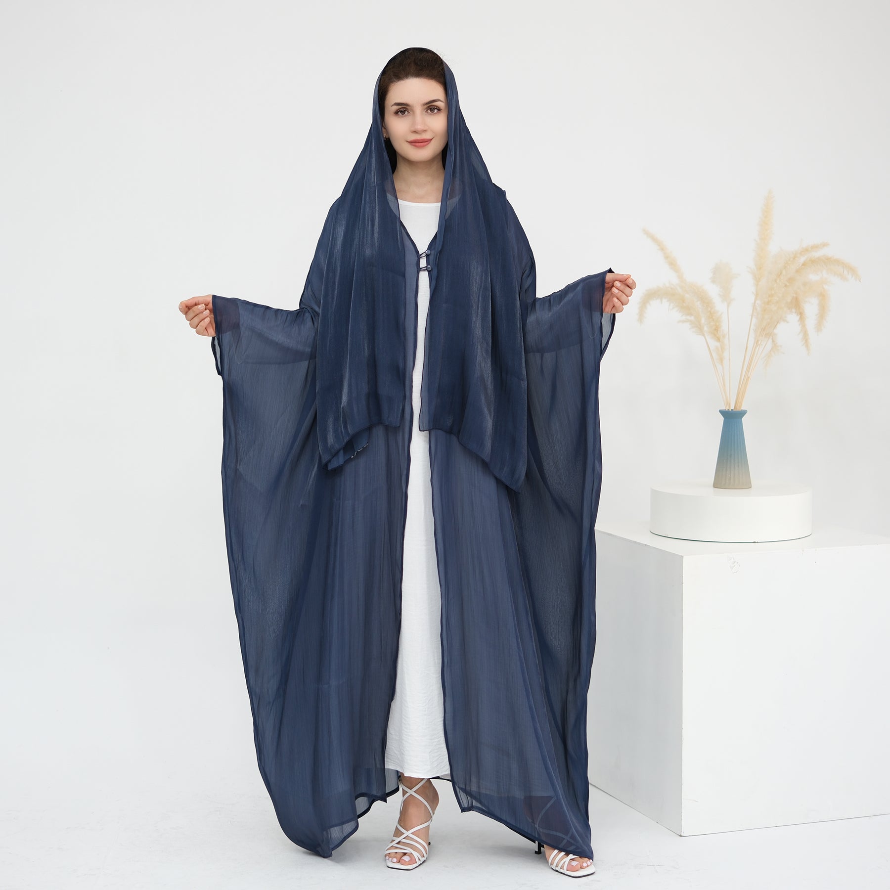 Layal Al Fajr Shimmery Abaya, perfect for eid wear