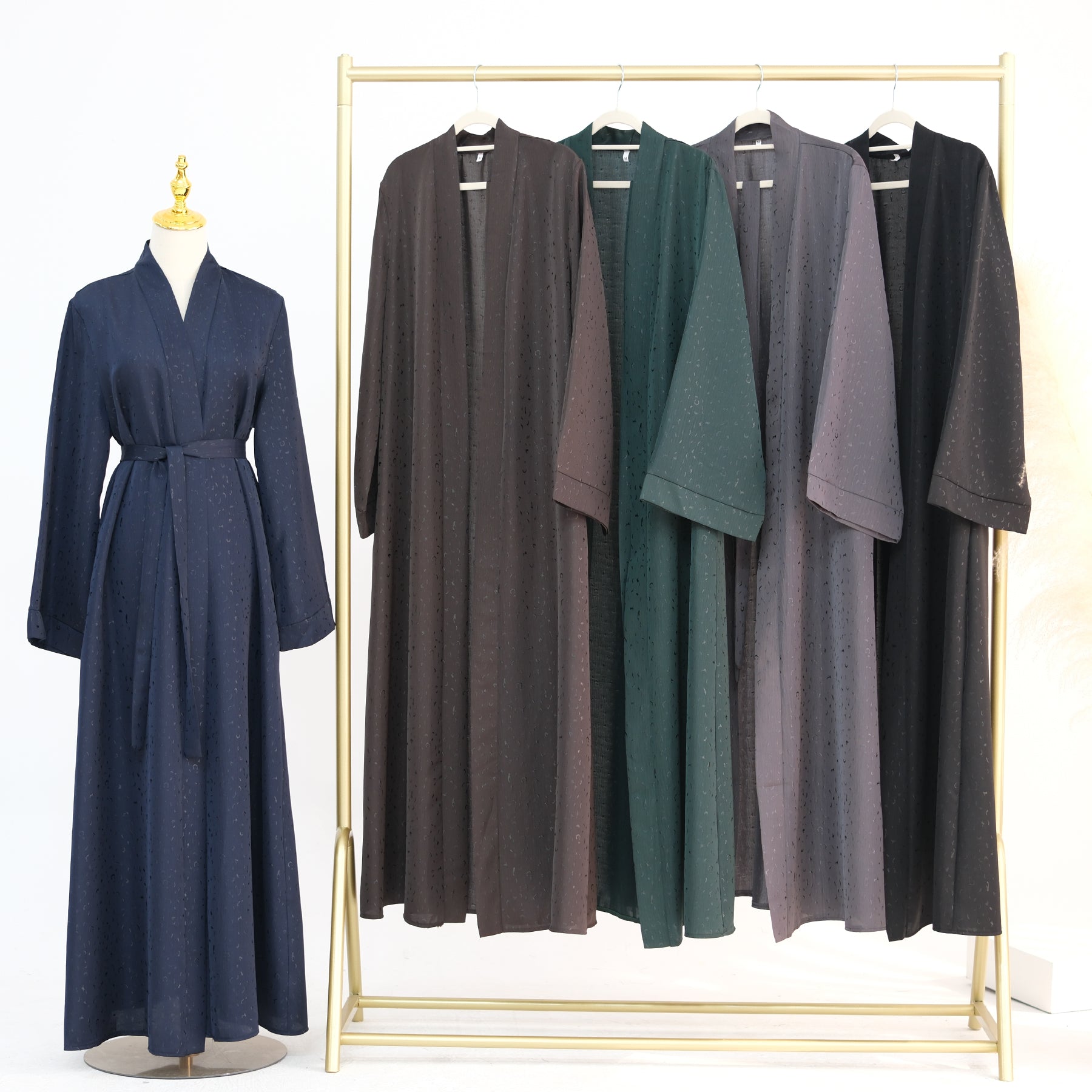 Noura Luxe Kimono Abaya - Noor & Grace