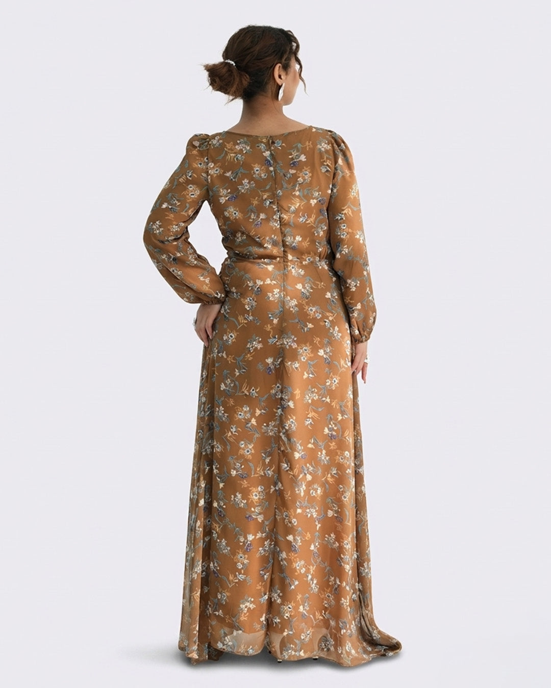 Printed Chiffon Abaya