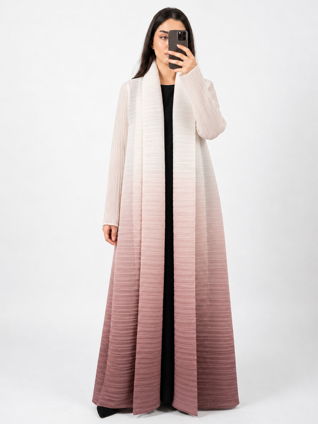 rose-dusk-ombre-gradient-textured-pleated-open-abaya-noor-and-grace