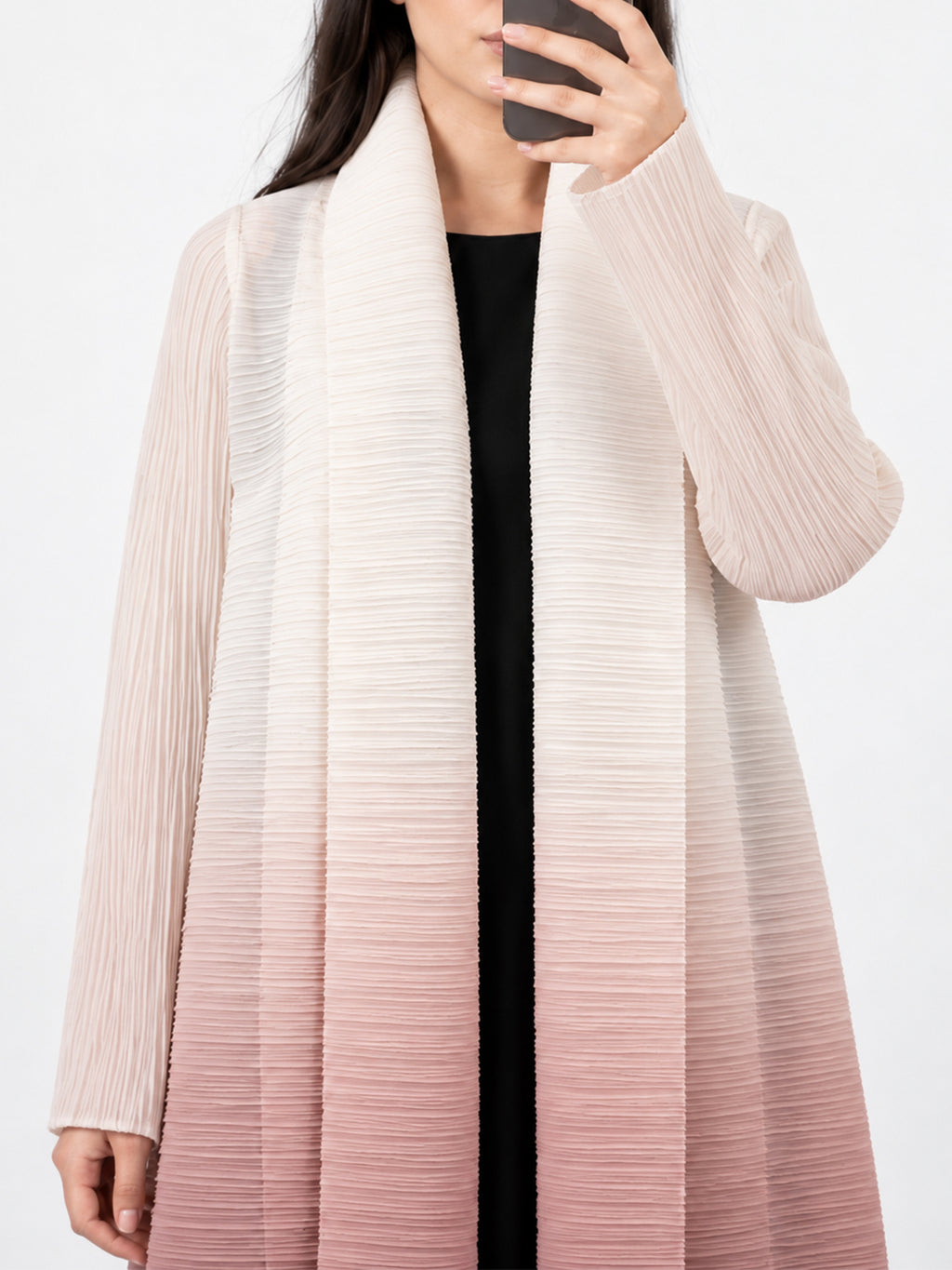 rose-dusk-ombre-gradient-textured-pleated-open-abaya-noor-and-grace