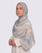 Sage Agate Printed Modal Hijab
