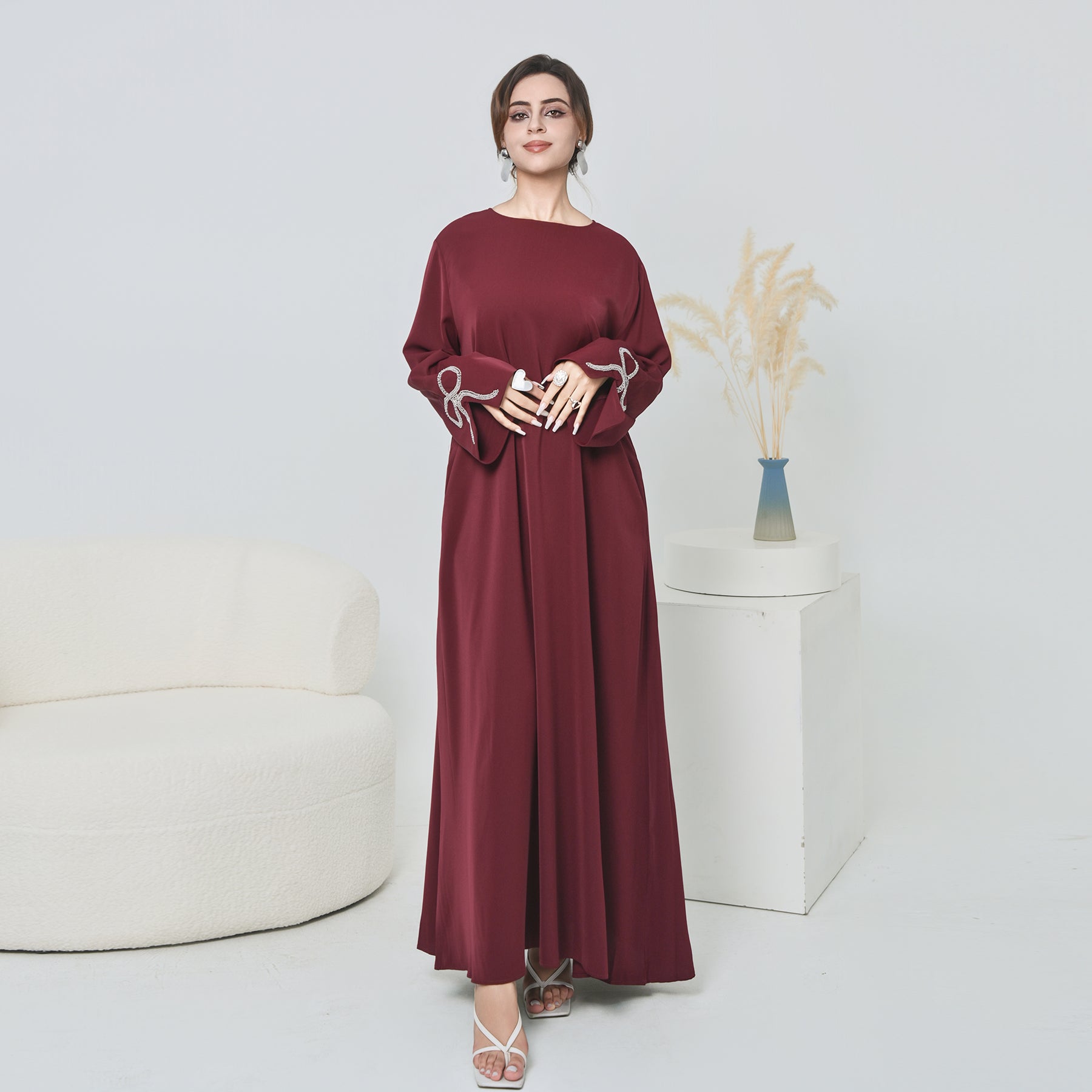 split-sleeve-bow-dubai-abaya-red-noor-and-grace