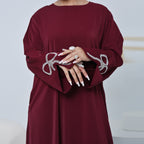 split-sleeve-bow-dubai-abaya-red-noor-and-grace